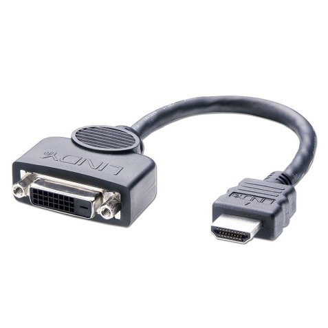 Adaptador de cable de vídeo 0,2 m DVI-D HDMI Negro