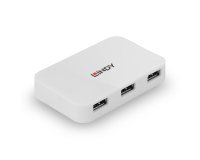 Lindy 43143 hub de interfaz USB 3.2 Gen 1 (3.1 Gen 1) Type-A 5000 Mbit/s Blanco