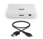 Lindy 43143 hub de interfaz USB 3.2 Gen 1 (3.1 Gen 1) Type-A 5000 Mbit/s Blanco