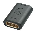 Lindy 41020 cambiador de género para cable DisplayPort Negro