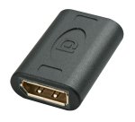 Lindy 41020 cambiador de género para cable DisplayPort Negro
