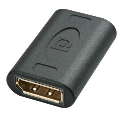 Lindy 41020 cambiador de género para cable DisplayPort Negro