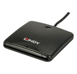 Lindy 42768 lecteur de carte magnétique USB Noir