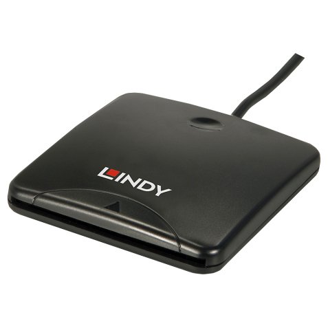 Lindy 42768 lecteur de carte magnétique USB Noir