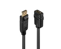 Lindy 41005 adaptador de cable de vídeo 0,15 m DisplayPort HDMI Negro