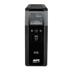 APC Back-UPS Pro, 1200VA/720W, Tower, 230V, 8x IEC C13 outlets, Sine Wave, AVR, USB Type A + C ports, LCD, User Replaceable Battery