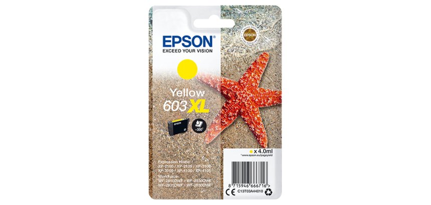 Epson Singlepack Yellow 603XL Ink