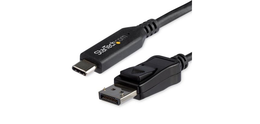 StarTech.com CDP2DP146B câble vidéo et adaptateur 1,8 m USB Type-C DisplayPort Noir
