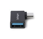 StarTech.com Adaptateur USB-C vers USB-A, Coudé à Droite, USB 5Gbps, 3A, Convertisseur USB-C Mâle vers USB-A Femelle, Boîtier Métallique Durable - Compatible Thunderbolt