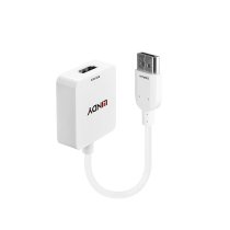lindy 38146 adaptador de cable de vadeo hdmi tipo a estandar displayport blanco
