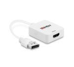 Lindy 38146 adaptador de cable de vídeo HDMI tipo A (Estándar) DisplayPort Blanco