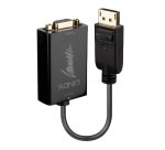 Lindy 41006 adaptador de cable de vídeo 0,15 m VGA (D-Sub) DisplayPort Negro