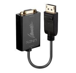 Lindy 41006 adaptador de cable de vídeo 0,15 m VGA (D-Sub) DisplayPort Negro