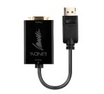 Lindy 41006 adaptador de cable de vídeo 0,15 m VGA (D-Sub) DisplayPort Negro