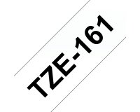 Brother TZE-161 cinta para impresora de etiquetas Negro sobre transparente
