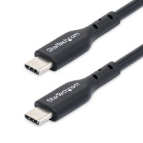 startechcom cable de carga usb-c de 1m - cable usb tipo c - cable de carga para ordenador portatil usb tipo c usb 20 - pd de 60w 3a - cubierta de tpe - cable de datos usb-c - macho a macho