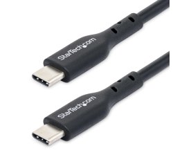 StarTech.com Cable de Carga USB-C de 1m - Cable USB Tipo C - Cable de Carga para Ordenador Portátil USB Tipo C USB 2.0 - PD de 60W 3A - Cubierta de TPE - Cable de Datos USB-C - Macho a Macho