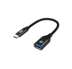 Conceptronic ABBY18B adattatore per inversione del genere dei cavi USB-C USB-A Nero