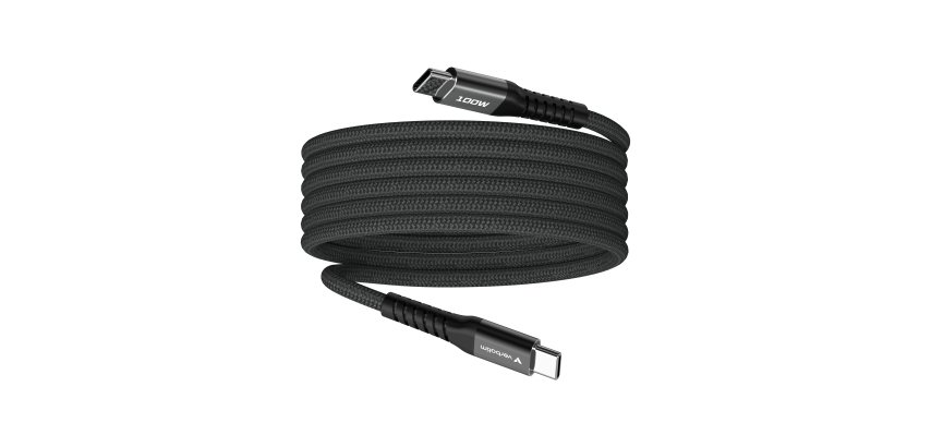 Verbatim Sync & Charge Magnetische Kabel - 100W USB-C naar USB-C 120 cm Zwart