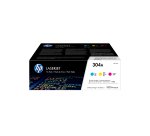 HP 304A - 3-pack - yellow, cyan, magenta - original - LaserJet - toner cartridge (CF372AM)