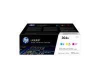 HP 304A - pack de 3 - jaune, cyan, magenta - original - LaserJet - cartouche de toner (CF372AM)