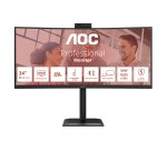 AOC E4 CU34E4CW écran plat de PC 86,4 cm (34") 3440 x 1440 pixels UltraWide Quad HD LED Noir