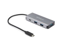 StarTech.com Hub USB-C 4 Ports - 3 Ports USB-A, 1 Port USB-C - HUB Adaptateur SuperSpeed Type C USB 3.2 Gen 2 (10Gbps) - Alimenté par bus USB - Hub Adaptateur USB-C vers USB compacte - Hub Portable - Aluminium