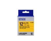 Epson LK-4YBP - Couleur Pastel - Noir sur Jaune - 12mmx9m