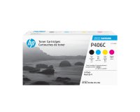 Samsung CLT-P406C Pack de 4 cartouches authentiques de toner cyan/magenta/jaune/noir
