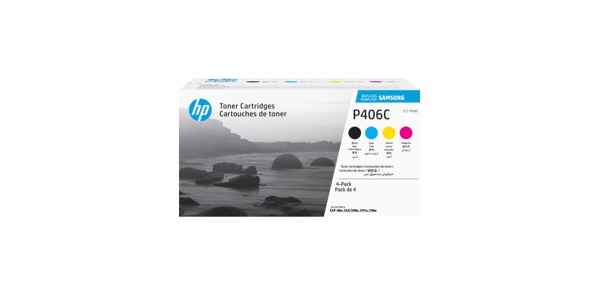 Samsung CLT-P406C - 4-pack - black, yellow, cyan, magenta - original - toner cartridge (SU375A)