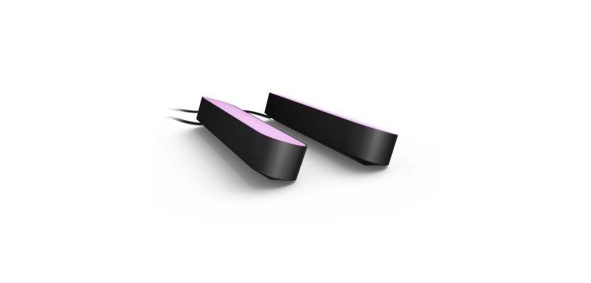Philips Hue White and Color ambiance Play Kit Base con alimentatore 2 pezzi Nero