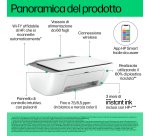 HP DeskJet 2820e Wireless All-in-One Colore Stampante, Fotocopiatrice, scanner