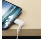 StarTech.com Câble USB-A vers Lightning Blanc Robuste 2m Coudé à 90° - Câble de Charge/Synchronisation USB Type A vers Lightning en Fibre Aramide Robuste et Résistante - Certifié Apple MFi - iPhone