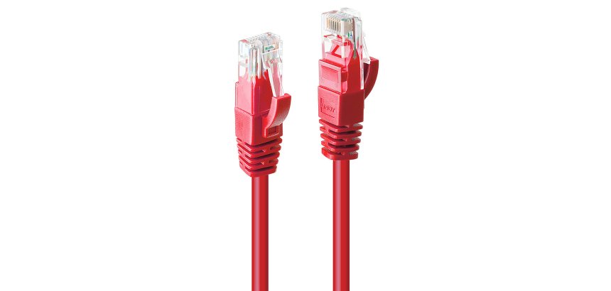 Lindy 48031 cavo di rete Rosso 0,5 m Cat6 U/UTP (UTP)