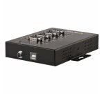 StarTech.com Hub Série 4 Ports USB vers RS232/RS485/RS422 - Convertisseur Industriel USB 2.0 vers DB9 - IP30 - Hub Série Métallique Montable sur Rail DIN - Protection ESD 15kV