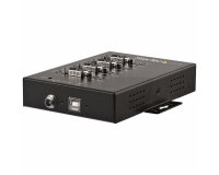 StarTech.com Hub Série 4 Ports USB vers RS232/RS485/RS422 - Convertisseur Industriel USB 2.0 vers DB9 - IP30 - Hub Série Métallique Montable sur Rail DIN - Protection ESD 15kV