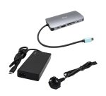 i-tec Metal USB-C Nano Dock HDMI/VGA with LAN + Universal Charger 77 W