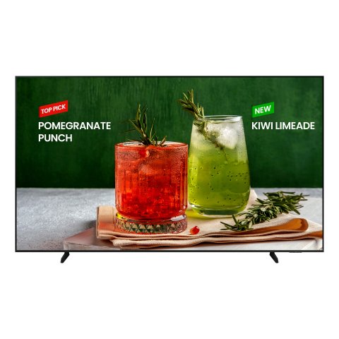 Samsung BE98D-H Pantalla plana para señalización digital 2,49 m (98") LED Wifi 4K Ultra HD Negro Procesador incorporado Tizen 16/7
