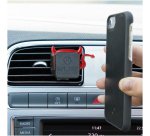 Celly Ghost Plus Devil Supporto passivo Lettore MP3, Telefono cellulare/smartphone, Navigatore Nero