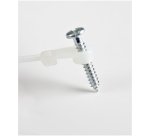 StarTech.com 4"(10cm) Cable Ties with Mounting Hole - 1/16"(2mm) wide, 7/8"(24mm) Bundle Dia. 18lb(8kg) Tensile Strength, Nylon 66 Self Locking Ties w/Screw Hole, UL Listed, 100 Pack - TAA
