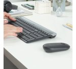 Logitech Slim MK470 clavier Souris incluse Universel RF sans fil QWERTY US International Graphite