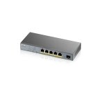 Zyxel GS1350-6HP-EU0101F switch di rete Gestito L2 Gigabit Ethernet (10/100/1000) Supporto Power over Ethernet (PoE) Grigio