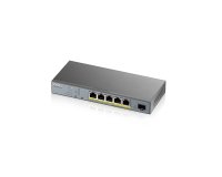 Zyxel GS1350-6HP-EU0101F switch Gestionado L2 Gigabit Ethernet (10/100/1000) Energía sobre Ethernet (PoE) Gris