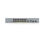 Zyxel GS1350-18HP-EU0101F commutateur réseau Géré L2 Gigabit Ethernet (10/100/1000) Connexion Ethernet, supportant l'alimentation via ce port (PoE) Gris