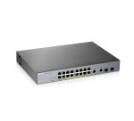 Zyxel GS1350-18HP-EU0101F commutateur réseau Géré L2 Gigabit Ethernet (10/100/1000) Connexion Ethernet, supportant l'alimentation via ce port (PoE) Gris