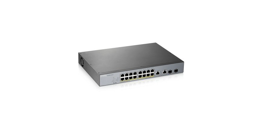Zyxel GS1350-18HP-EU0101F commutateur réseau Géré L2 Gigabit Ethernet (10/100/1000) Connexion Ethernet, supportant l'alimentation via ce port (PoE) Gris