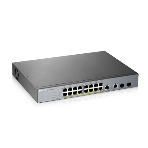 Zyxel GS1350-18HP-EU0101F switch Gestionado L2 Gigabit Ethernet (10/100/1000) Energía sobre Ethernet (PoE) Gris