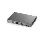 Zyxel GS1350-18HP-EU0101F commutateur réseau Géré L2 Gigabit Ethernet (10/100/1000) Connexion Ethernet, supportant l'alimentation via ce port (PoE) Gris
