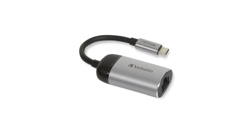 Verbatim 49146 station d'accueil USB 3.2 Gen 1 (3.1 Gen 1) Type-C Noir, Argent