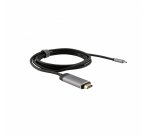 Verbatim 49144 câble vidéo et adaptateur 1,5 m USB Type-C HDMI Noir, Argent